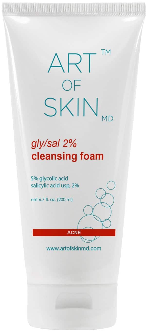 art of skin md glycolic salicylic cleansing foam