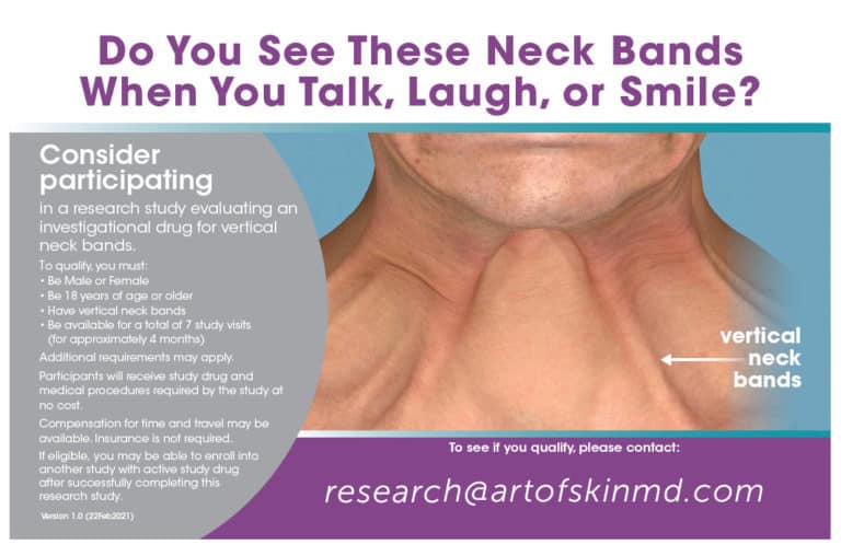 art of skin md Vertical Neck Band study