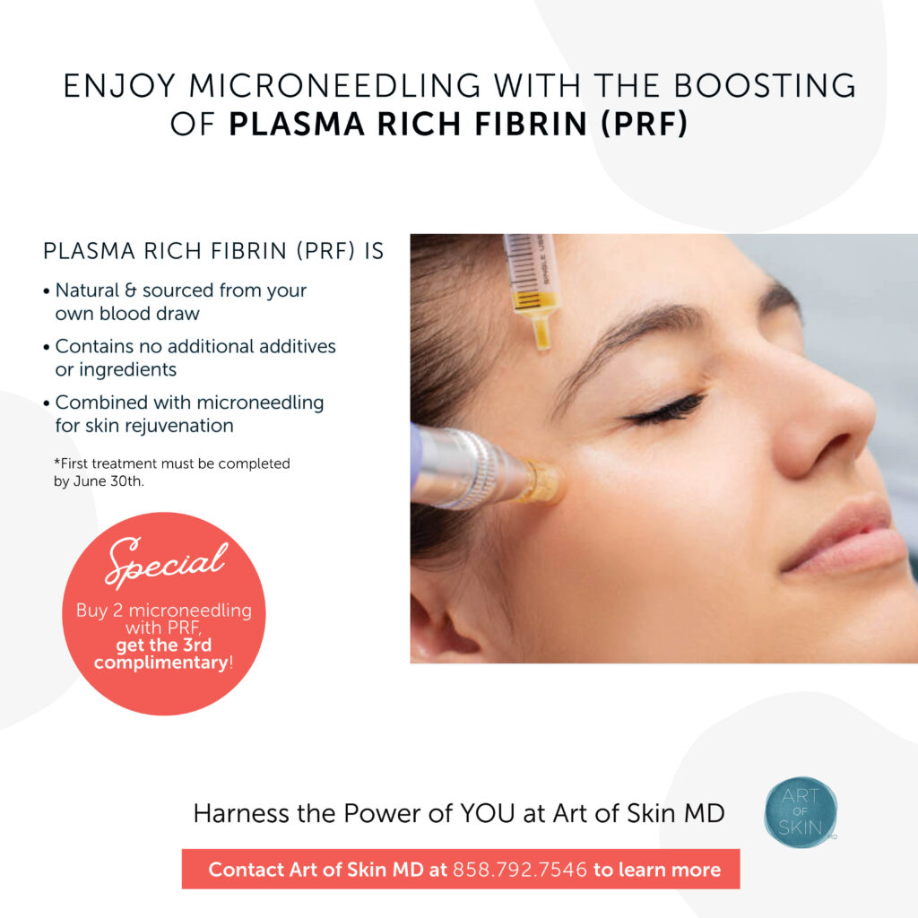 art of skin md prf microneedling special offer san diego