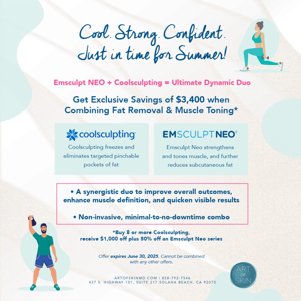 art of skin md emsculpt and coolsculpting package offer