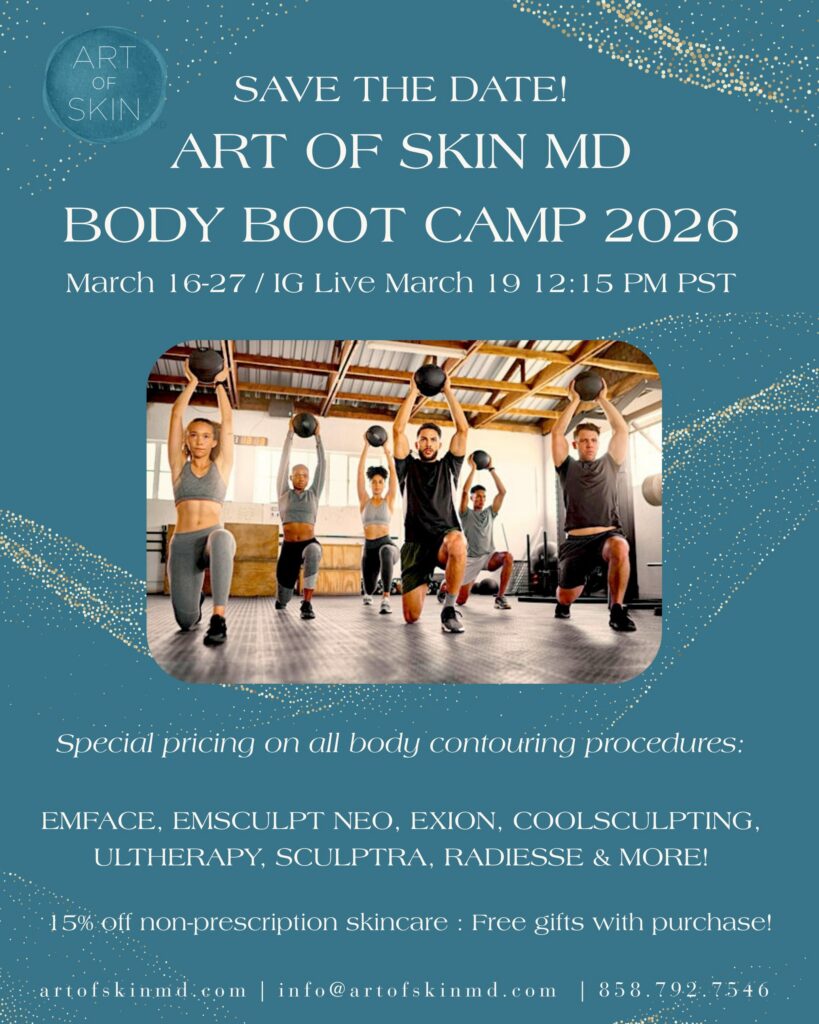 Art of skin md body boot camp save the date special offers