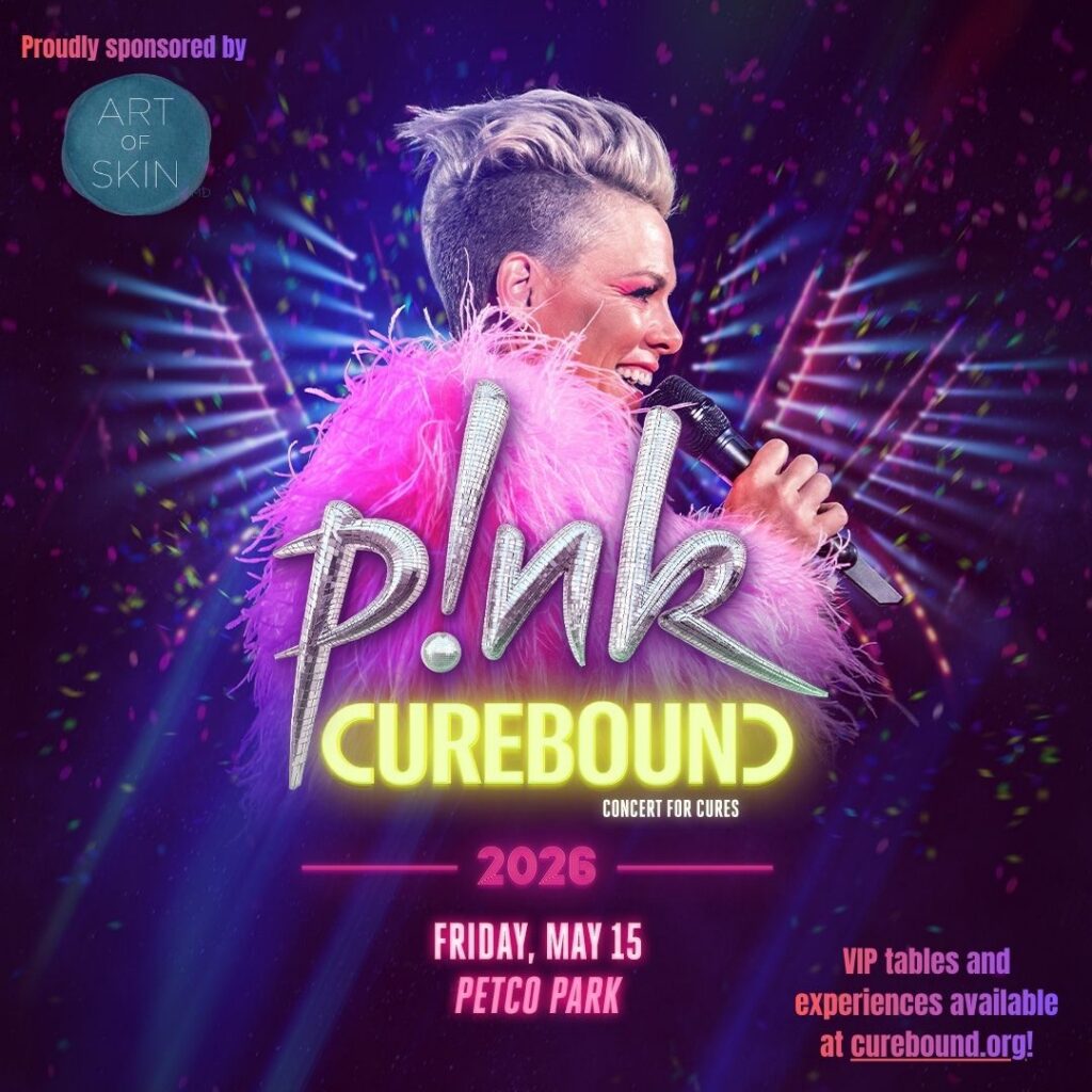 art of skin md pink curebound concert petco park