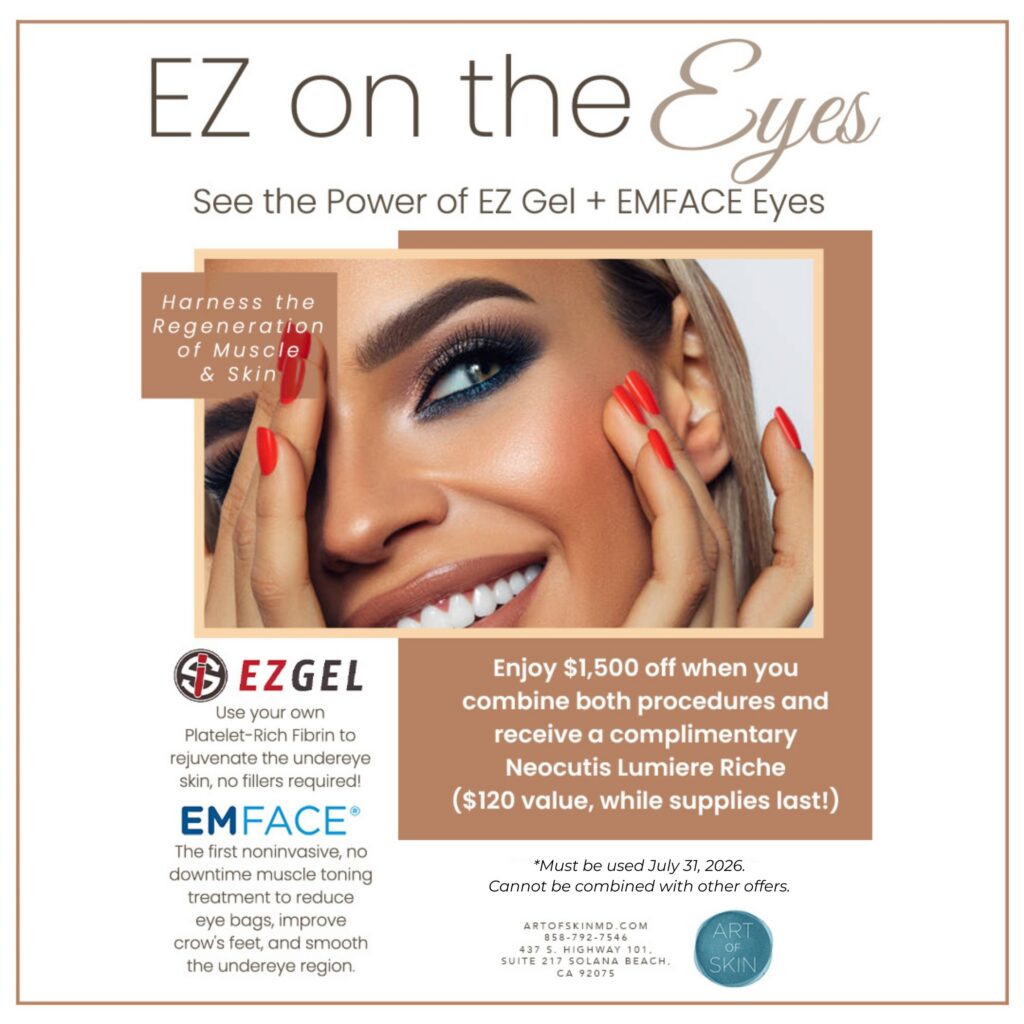 art of skin md ez gell prf eye special offer emface